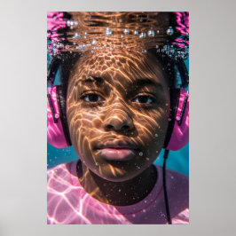 Undervattensmedvetande vid Autistic Girl Sensory J Poster