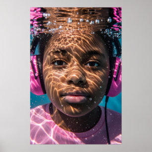 Undervattensmedvetande vid Autistic Girl Sensory J Poster