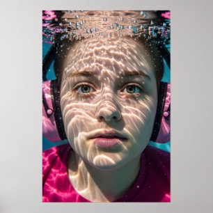 Undervattensmedvetande vid Autistic Girl Sensory J Poster