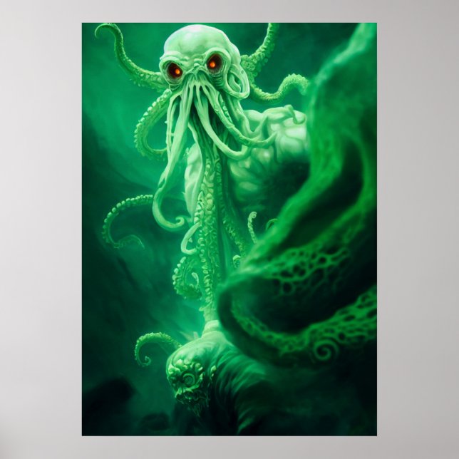 Undervattensmöten med Cthulhu Poster (Framsidan)