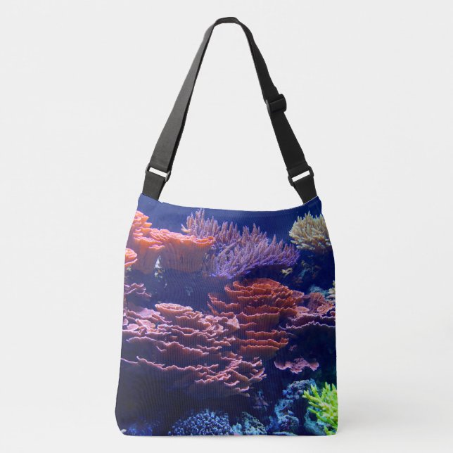 Undervattensscen, havs- och havskaraktär axelväska (Framsida)