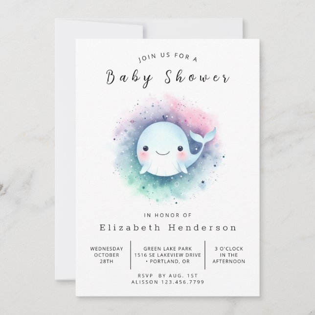 Undervattensskugga för Online av val Inbjudningar (Framsida)