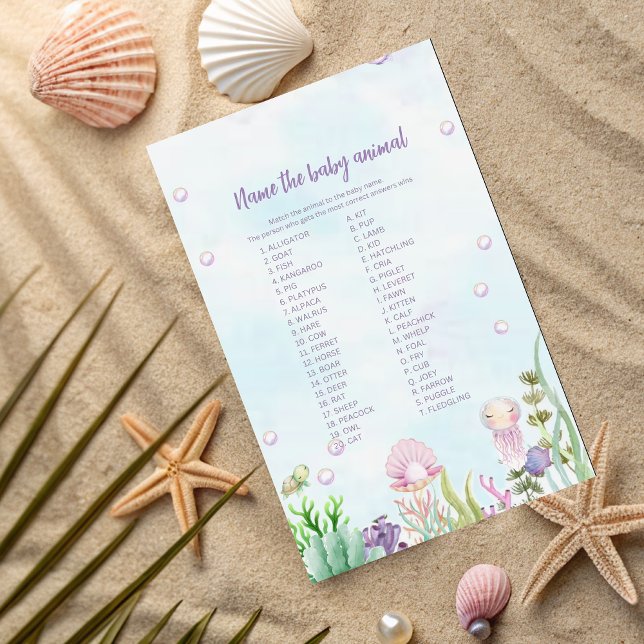 Undervattensspel Baby djur Namn (Skapare uppladdad)