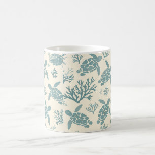 Undervattenstillägg: Blåkorallagsdesign Kaffemugg
