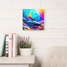 Undervattensubåt i vackra oceanen