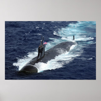 Undervattensubåt USS Connecticut Poster
