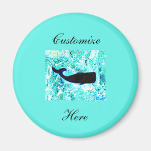 Undervattensval som simmar Thunder_Cove Magnet