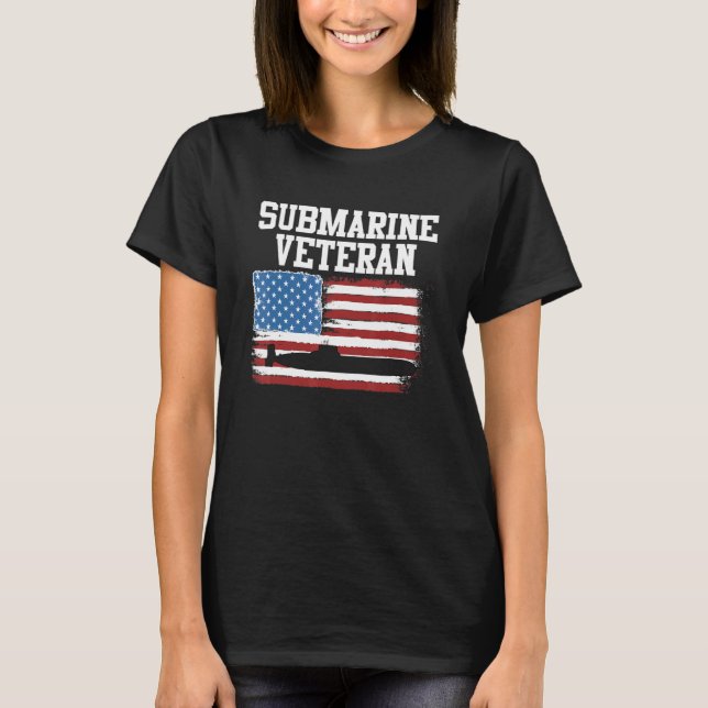 Undervattensveteran för ubåtar Navyy Mamma T Shirt (Framsida)