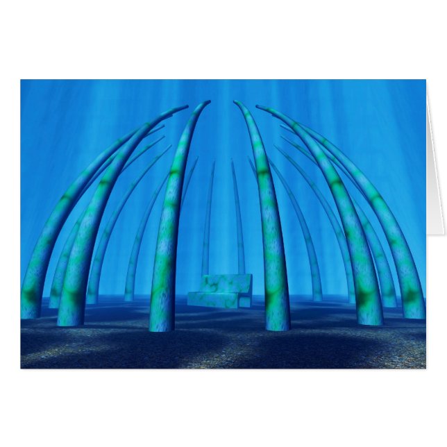 undervattensvila ställe hälsningskort (Framsidan Horizontal)