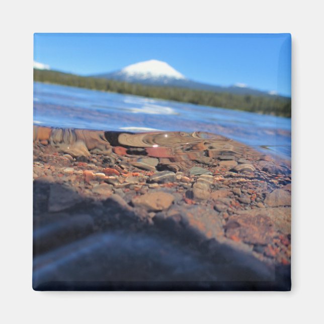 Undervattensvy för Little Lava Sjö, Oregon Magnet (Framsidan)