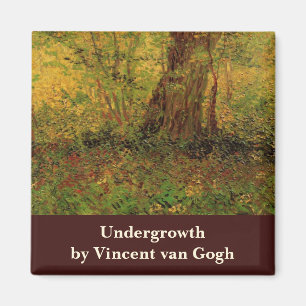 Undervegetation av Vincent van Gogh Magnet