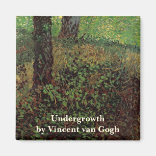 Undervegetation av Vincent van Gogh Magnet
