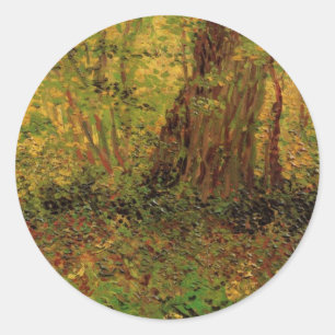 Undervegetation av Vincent van Gogh Runt Klistermärke