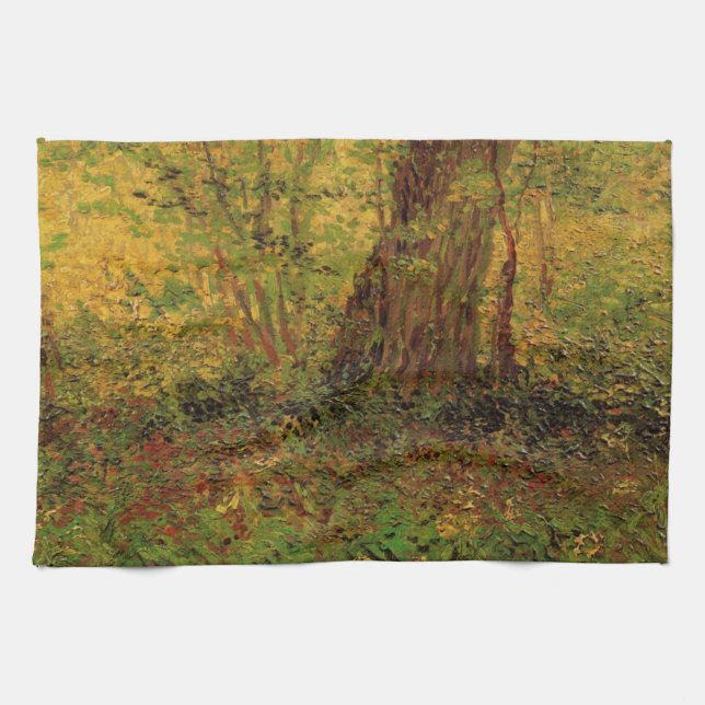 Undervegetation av Vincent van Gogh Tyg Kökshandduk (Horisontell)