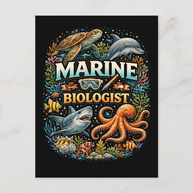 Underverk i havets rike vykort (Framsida)