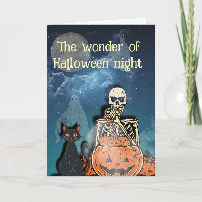 Underverket Halloween natt  Kort (Framsida)