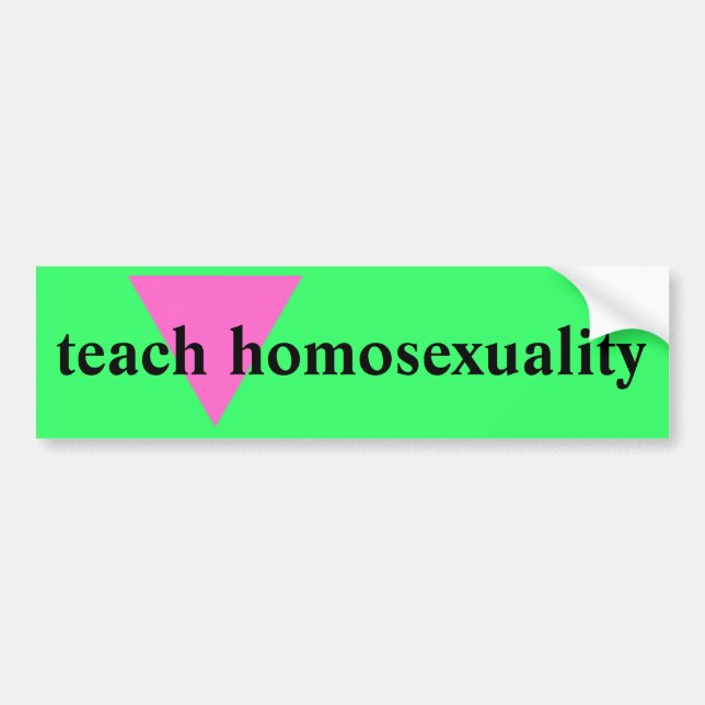 Undervisa homosexualitet bildekal (Framsidan)