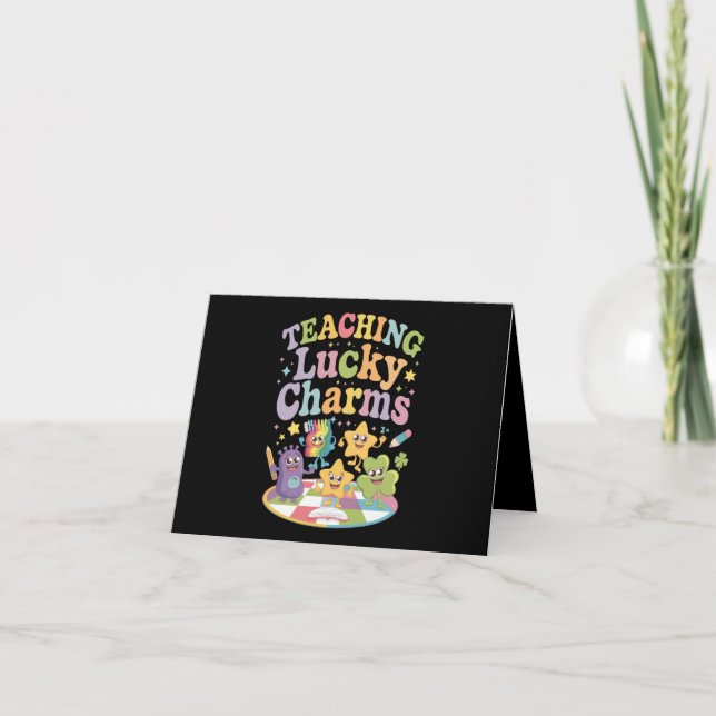 Undervisa Lucky Charms Lärare St Patricks Day Kort (Framsida)