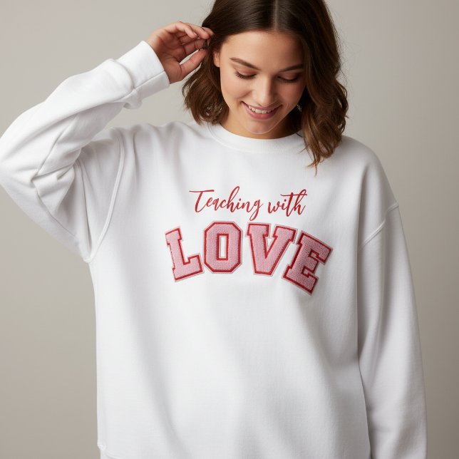 Undervisa med kärlek sweatshirt t shirt (Skapare uppladdad)