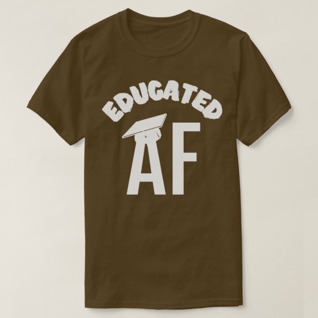 Undervisad AF Funny Studenten-citat Student 13 T Shirt (Design framsida)