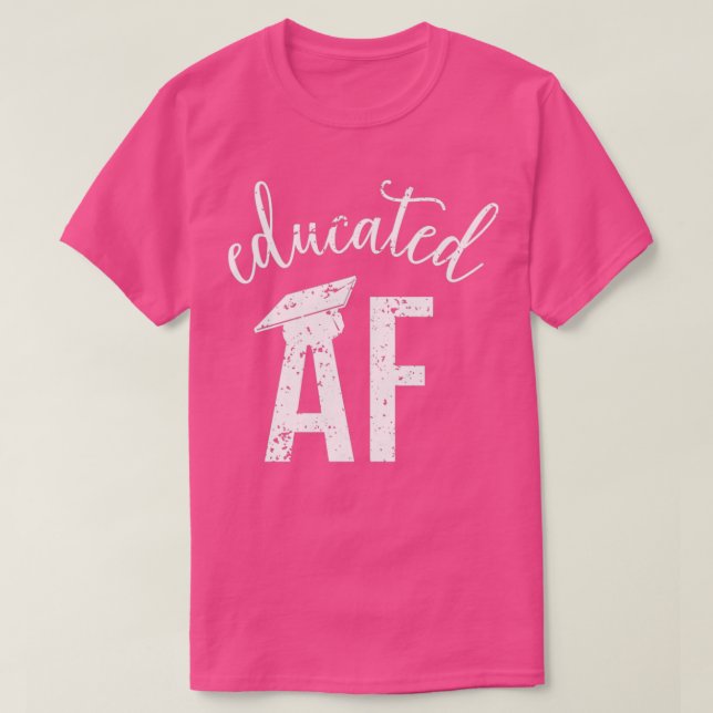 Undervisad AF Funny Studenten-citat Student 18 T Shirt (Design framsida)