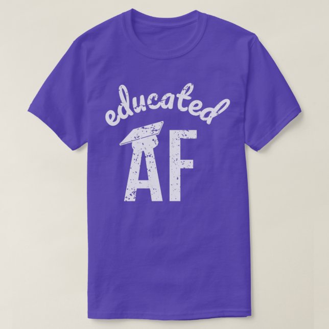 Undervisad AF Funny Studenten-citat Student 9 T Shirt (Design framsida)