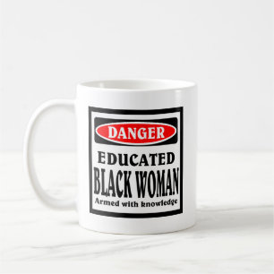 Undervisad Black Woman-kaffe mugg. Kaffemugg