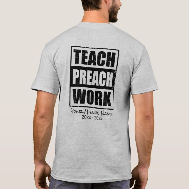 Undervisar den missions- gåvan för personligen t shirt (Baksida)