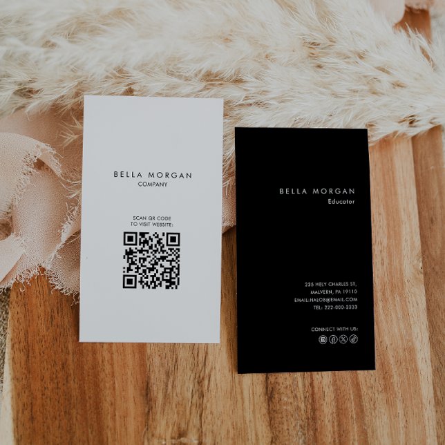 Undervisare för Professionell av minimalistisk Anp Visitkort (Skapare uppladdad)