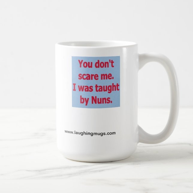 Undervisat av nunnamuggen kaffemugg (Höger)