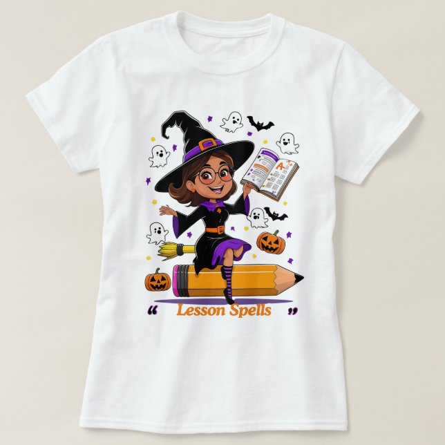 Undervisning är en riktig skräck – Halloween-lärar T Shirt (Design framsida)