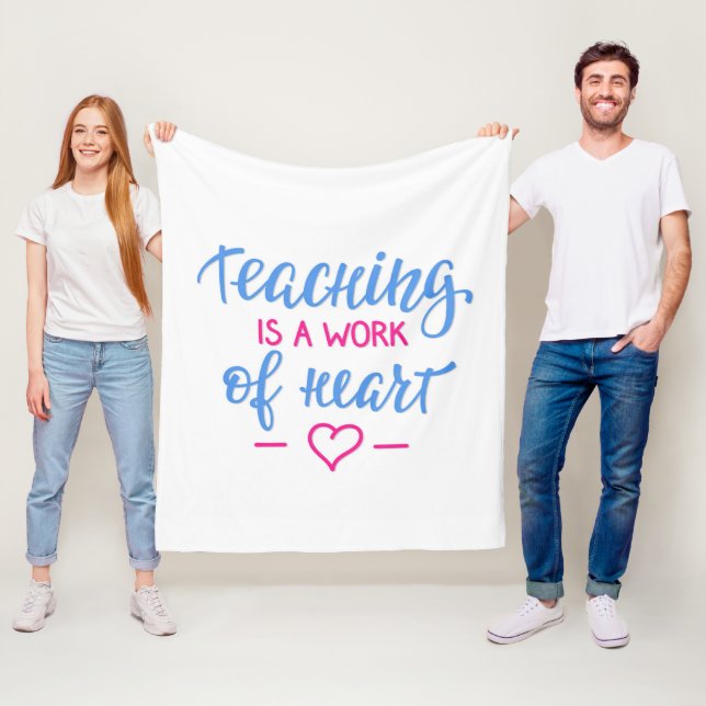 Undervisning är ett arbete av hjärta fleecefilt (På plats)