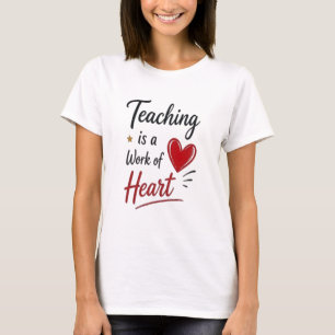 Undervisning är ett hjärtearbete   t shirt