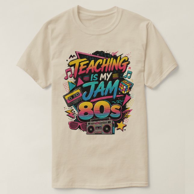 Undervisning Är Min Grej 80-tal T Shirt (Design framsida)