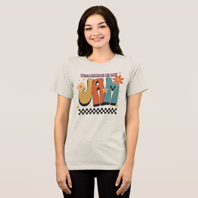 Undervisning Är Min Grej Retro Lärare T Shirt (Framsida Full)