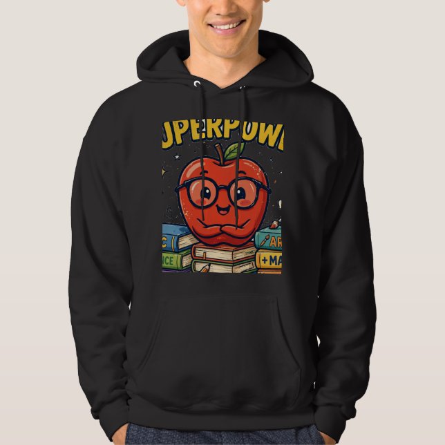 Undervisning Är Min Superkraft Tröja Hoodie (Framsida)