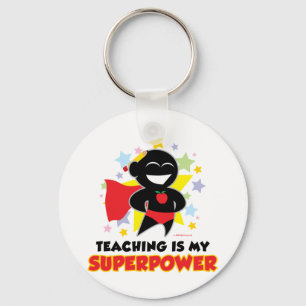 Undervisning är min Superpower Nyckelring