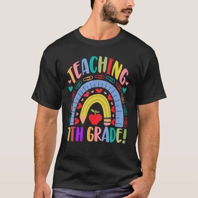 Undervisning av regnbåge i 7:e Klass T Shirt (Framsida)