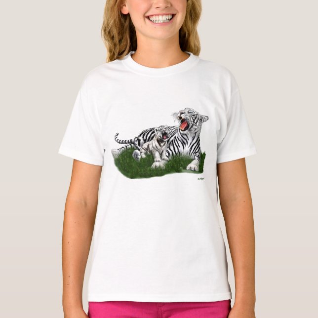 Undervisning henne unge som vrålar t shirt (Framsida)