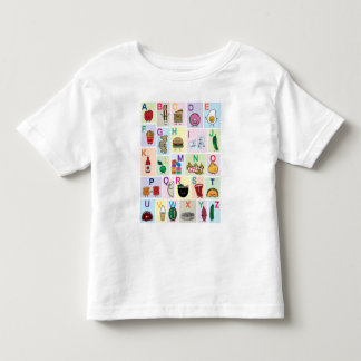 Undervisning i ABC Alphabet brev lycklig mat Tee