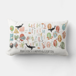 Undervisning i ABC Kids i Cute Ocean Tidigt Lumbarkudde