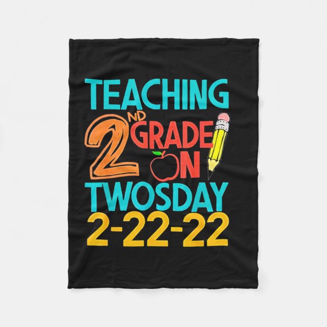 Undervisning i andra Klass den 22 februari 2010 Fleecefilt (Framsidan)