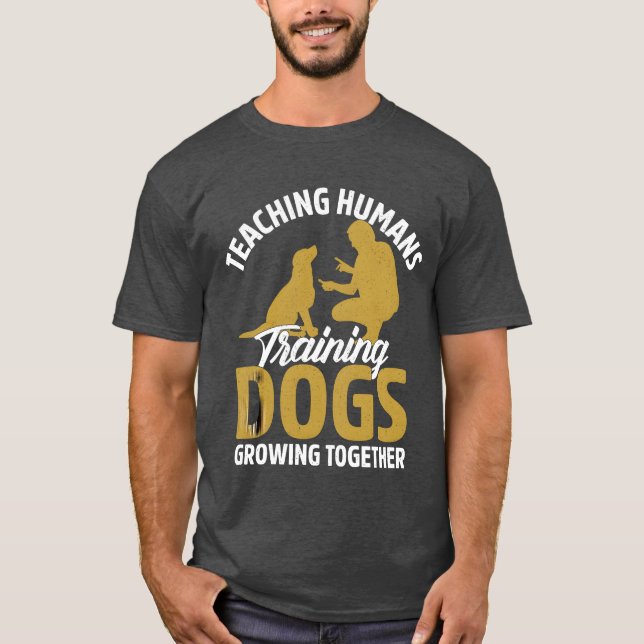Undervisning i Humansraining Hundar Growingogether T Shirt (Framsida)