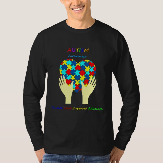 Undervisning i Kärlek Support Avocate för ökad med T Shirt (Framsida)