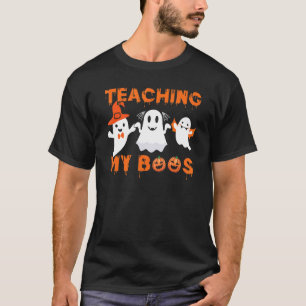 Undervisning i min Boos Halloween Ghost för lärare T Shirt
