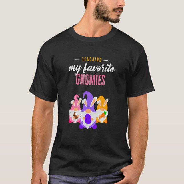 Undervisning i min favoritgnomies Lärare Classroom T Shirt (Framsida)
