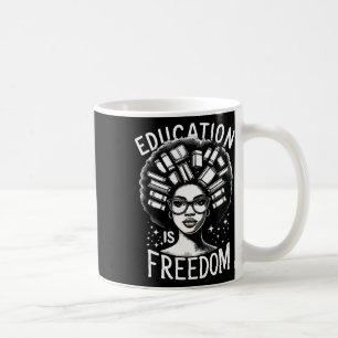 Undervisning i svart historia är Frihet Bokar Kvin Kaffemugg
