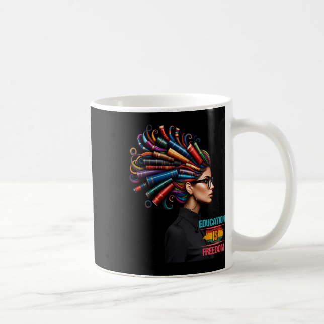 Undervisning i svart historia Månad är Freedom Bla Kaffemugg (Höger)