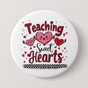 Undervisning i Sweet Hearts Funny Valentines lärar Knapp