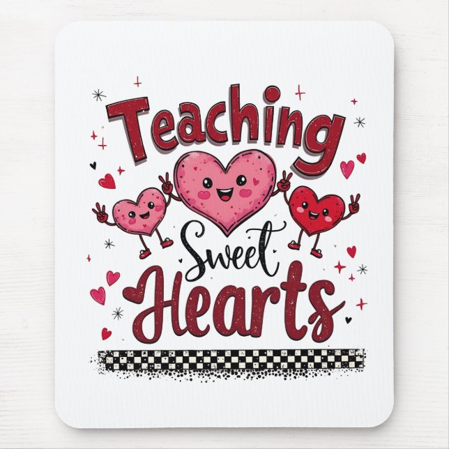 Undervisning i Sweet Hearts Funny Valentines lärar Musmatta (Framsidan)